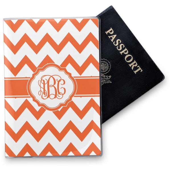 Custom Chevron Vinyl Passport Holder (Personalized)
