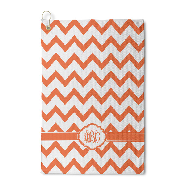 Custom Chevron Waffle Weave Golf Towel (Personalized)