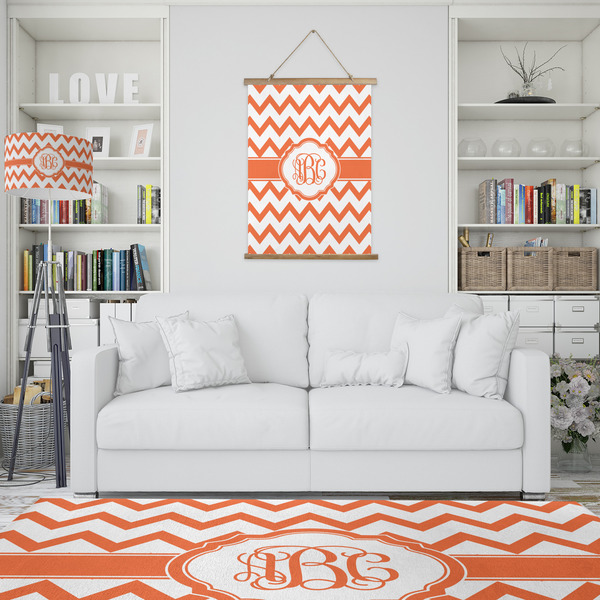 Chevron Wall Hanging Tapestry - Portrait - IN CONTEXT