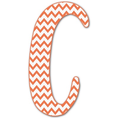 Chevron Letter Decal - Large (Personalized)