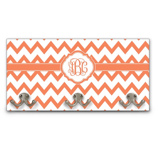 Custom Chevron Wall Mounted Coat Rack (Personalized)