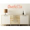 Chevron Wall Name Decal On Wooden Desk