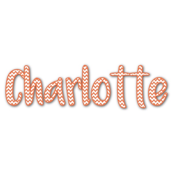 Custom Chevron Name/Text Decal - Large (Personalized)