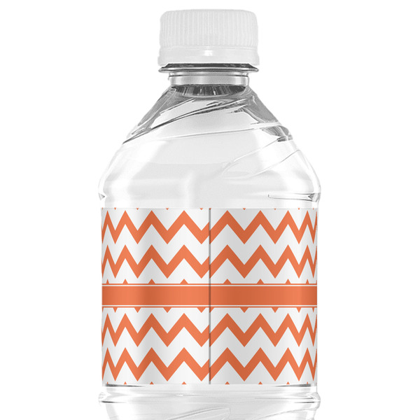 Chevron Water Bottle Label - Back View