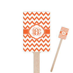 Chevron 6.25" Rectangle Wooden Stir Sticks - Double Sided (Personalized)