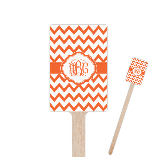 Custom Chevron Rectangle Wooden Stir Sticks (Personalized)