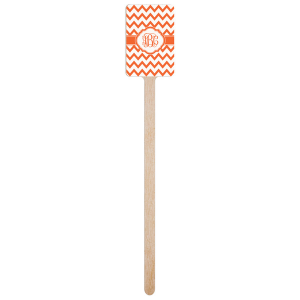 Chevron Wooden 6.25" Stir Stick - Rectangular - Single Stick