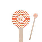 Chevron Round Wooden Stir Sticks (Personalized)