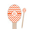 Chevron Oval Wooden Food Picks (Personalized)