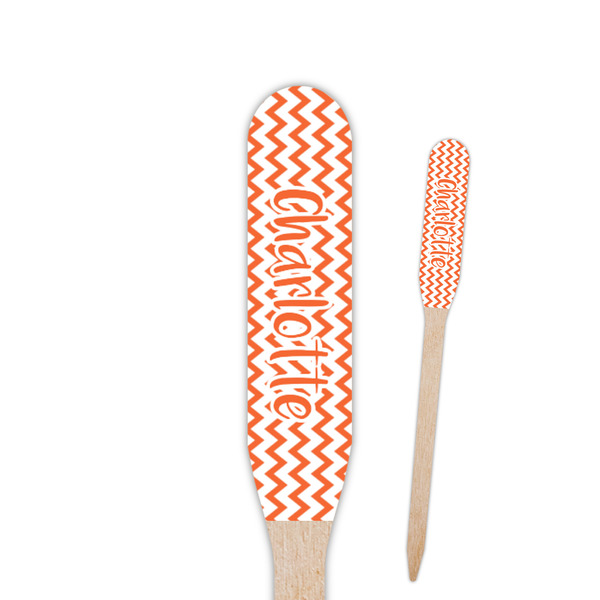 Custom Chevron Paddle Wooden Food Picks (Personalized)