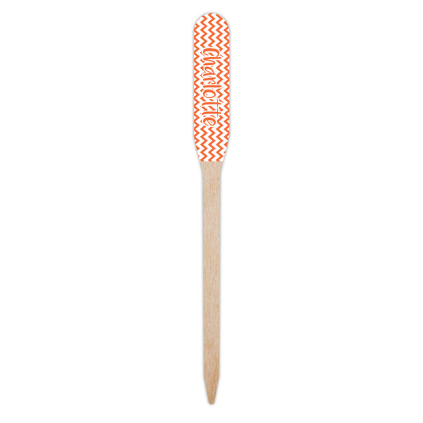 Chevron Wooden Food Pick - Paddle - Single Pick