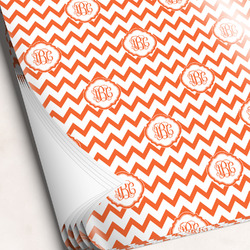 Chevron Wrapping Paper Sheets - Single-Sided - 20" x 28" (Personalized)
