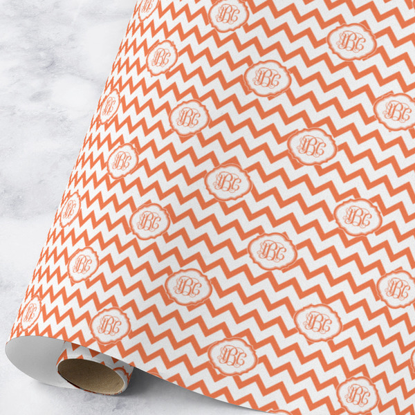 Custom Chevron Wrapping Paper Roll - Large - Matte (Personalized)