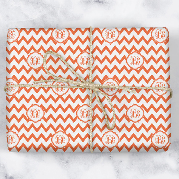 Chevron Wrapping Paper Roll - Matte - Wrapped Box