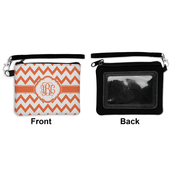 Chevron Wristlet ID Cases - Front & Back