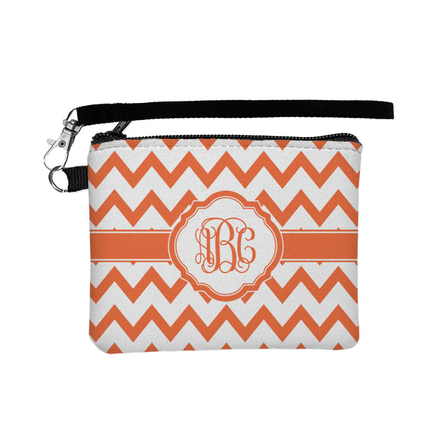 Custom Chevron Wristlet ID Case w/ Monogram