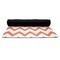 Chevron Yoga Mat Rolled up Black Rubber Backing