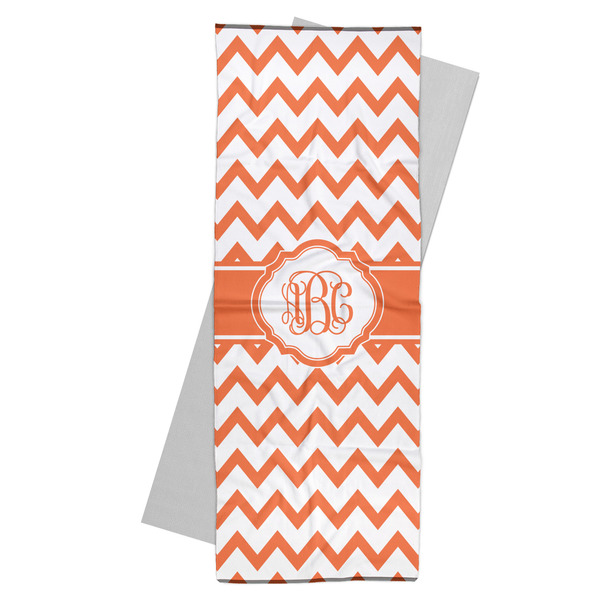 Custom Chevron Yoga Mat Towel (Personalized)
