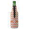 Chevron Zipper Bottle Cooler - BACK (bottle)