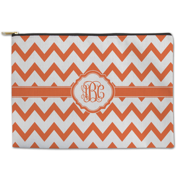 Custom Chevron Zipper Pouch (Personalized)