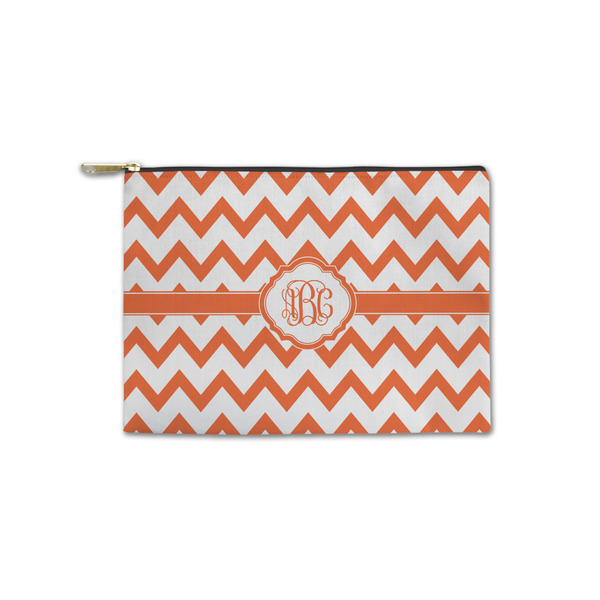 Custom Chevron Zipper Pouch - Small - 8.5"x6" (Personalized)