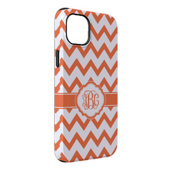 Chevron iPhone Case - Rubber Lined - iPhone 14 Plus (Personalized)