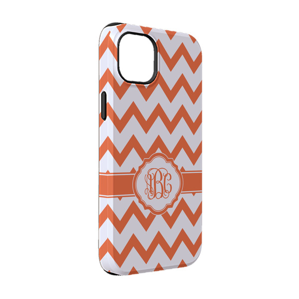 Custom Chevron iPhone Case - Rubber Lined - iPhone 14 Pro (Personalized)