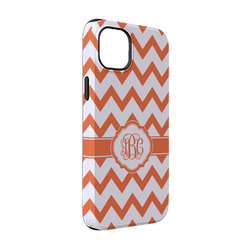 Chevron iPhone Case - Rubber Lined - iPhone 14 (Personalized)