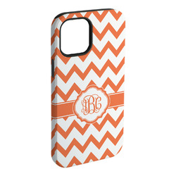 Chevron iPhone Case - Rubber Lined - iPhone 15 Plus (Personalized)