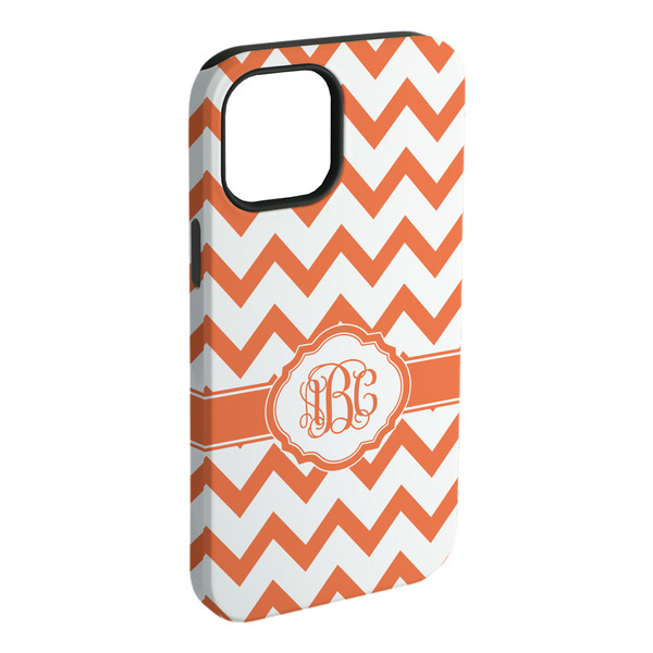 Custom Chevron iPhone Case - Rubber Lined (Personalized)