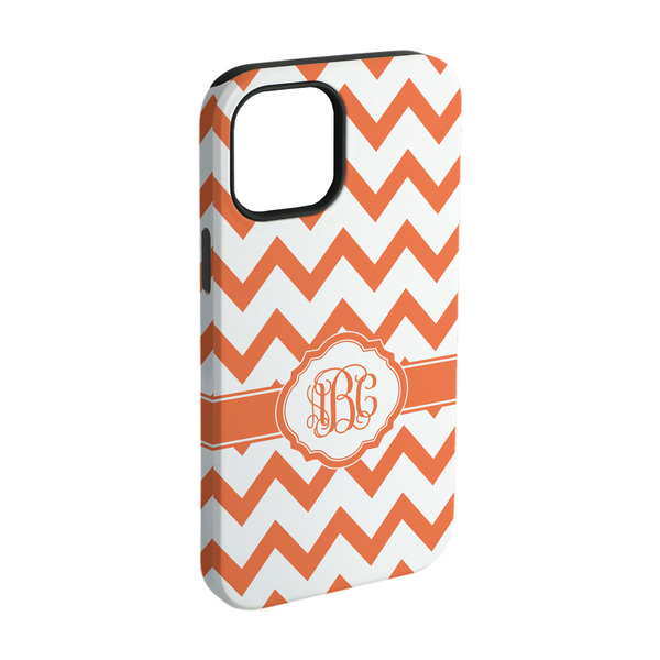 Custom Chevron iPhone Case - Rubber Lined - iPhone 15 Pro (Personalized)