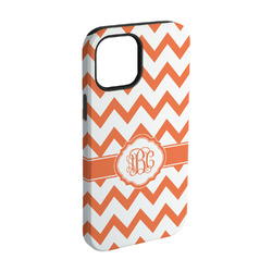 Chevron iPhone Case - Rubber Lined - iPhone 15 (Personalized)