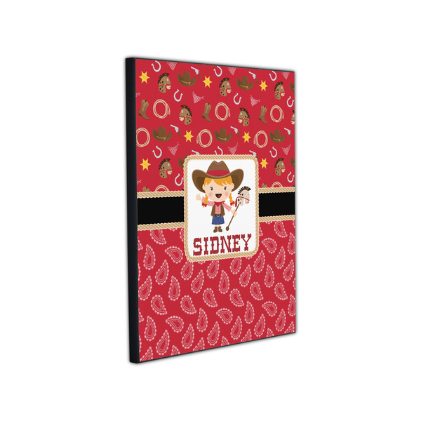 Red Western 11x14 Wood Print - Angle View