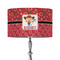 Red Western 12" Drum Lamp Shade - Fabric (Personalized)