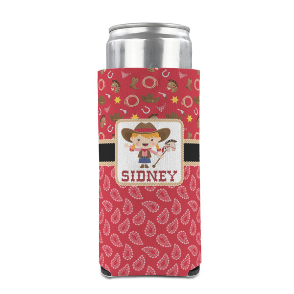 Red Western 12oz Tall Can Sleeve - FRONT (on can)