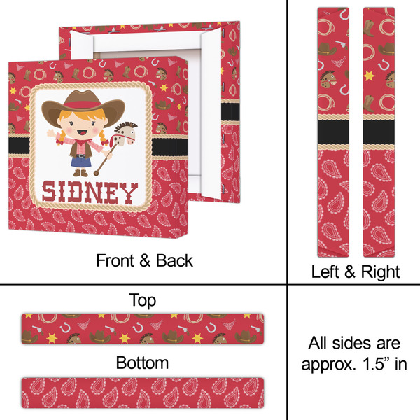 Red Western 12x12 - Canvas Print - Approval