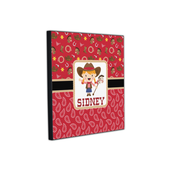 Red Western 12x12 Wood Print - Angle View