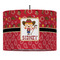 Red Western Drum Pendant Lamp (Personalized)
