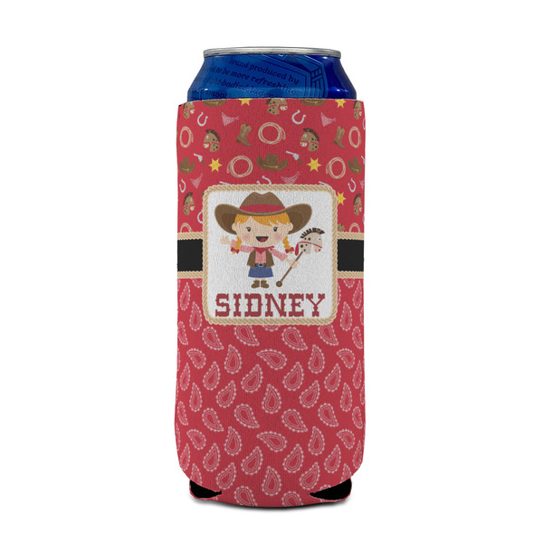 Red Western 16oz Can Sleeve - FRONT (on can)