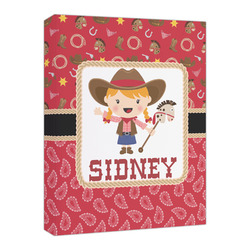 Red Western Canvas Print - 16x20 (Personalized)