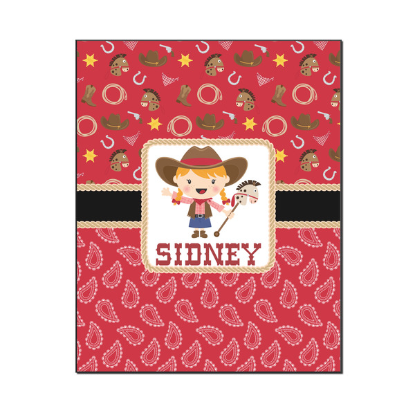 Custom Red Western Wood Print - 16x20 (Personalized)
