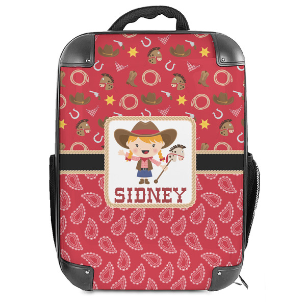 Custom Red Western 18" Hard Shell Backpack (Personalized)