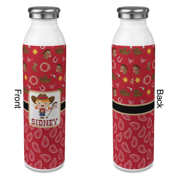 Red Western 20oz Water Bottles - Full Print - Approval
