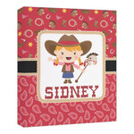 Red Western Canvas Print - 20x24 (Personalized)