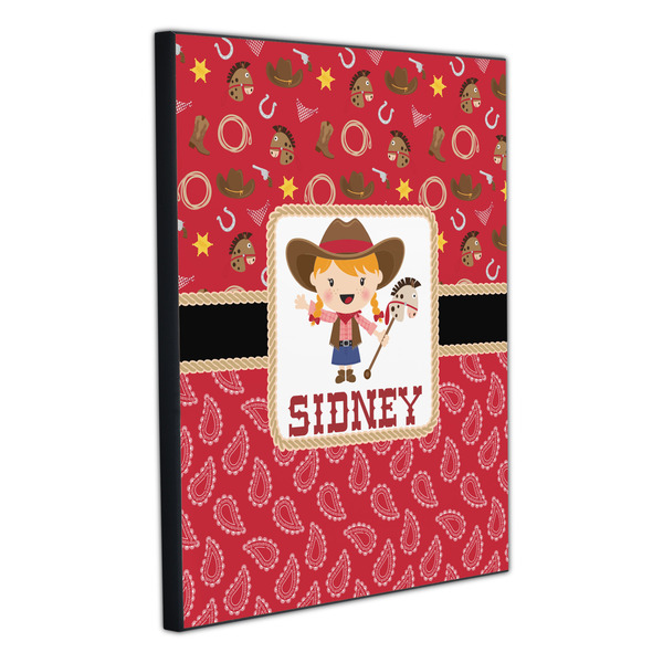 Red Western 20x24 Wood Print - Angle View