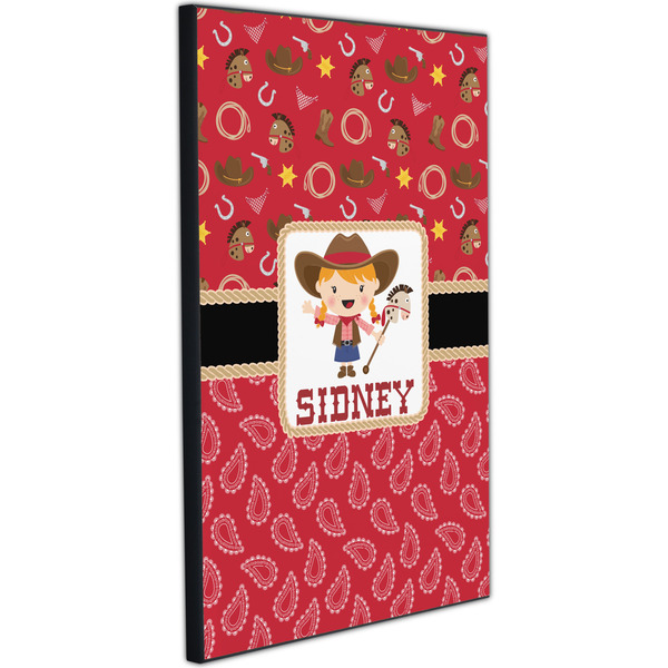 Red Western 20x30 Wood Print - Angle View