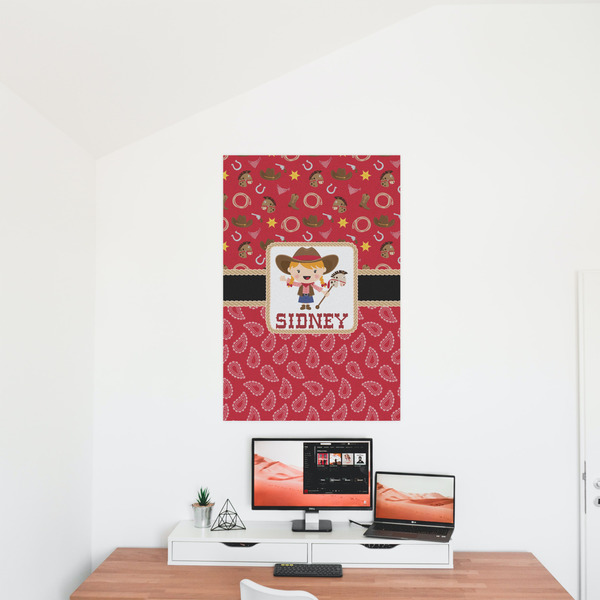 Red Western 24x36 - Matte Poster - On the Wall