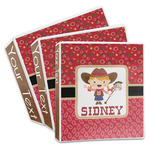 Red Western 3-Ring Binder (Personalized)