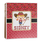 Red Western 3-Ring Binder - 1 inch (Personalized)