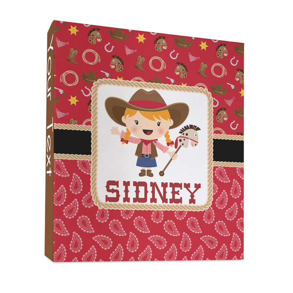 Red Western 3 Ring Binders - Full Wrap - 1" - FRONT